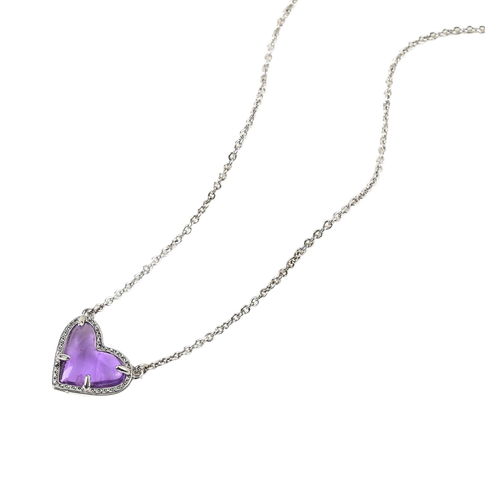 Cubic Zirconia Heart Pendant Necklace