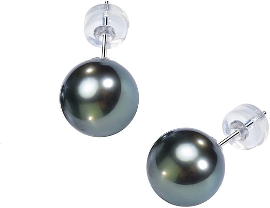 Gifts for Wife Anniversary 18K Gold Pearl Stud Earrings for Women