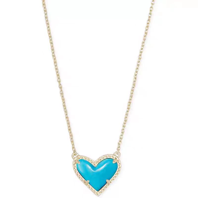 Cubic Zirconia Heart Pendant Necklace