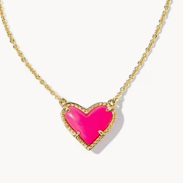 Cubic Zirconia Heart Pendant Necklace
