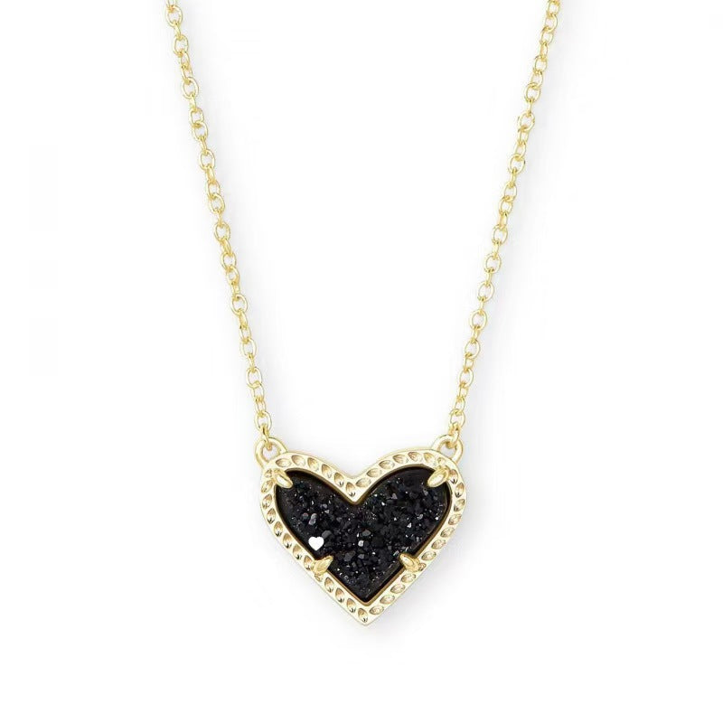 Cubic Zirconia Heart Pendant Necklace